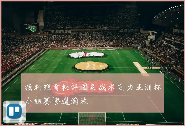 扬科维奇批评国足战术乏力亚洲杯小组赛惨遭淘汰